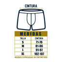 CAB BOXER FRUIT OF THE LOOM BRIEFS GRIS/NEGRO 2P BB7601M