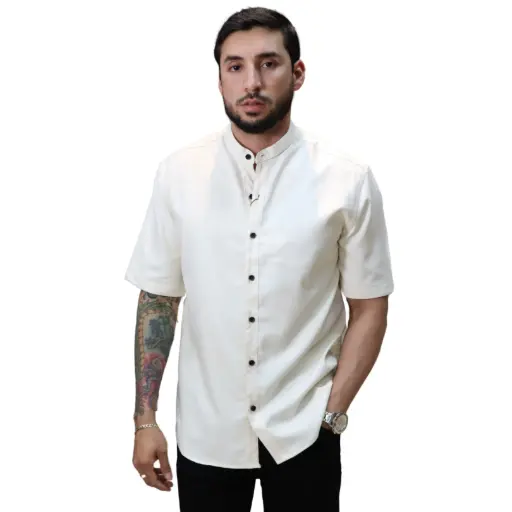 CAB CAMISA RICHMARBERT S25 CUELLO MAO MC OVERSIZE
