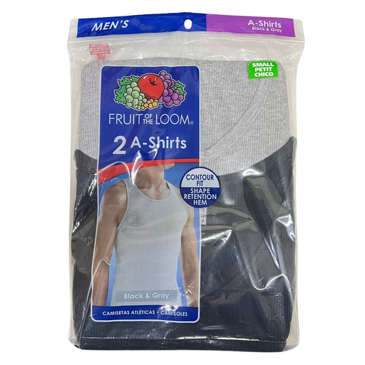 CAB CAMISETA FRUIT OF THE LOOM ARCA GRIS/NEGRO 2P 2601M